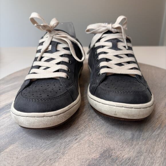 Taos Plim Soul Black Leather Lace Up Sneakers Women’s Size 7.5 - Picture 2 of 11